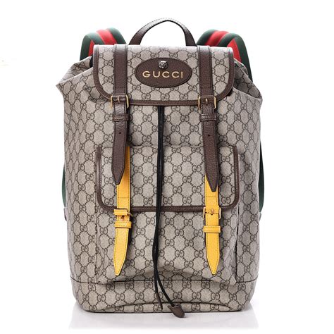 brown leather Gucci backpack